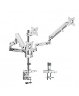 LogiLink BP0090 monitor mount / stand 68.6 cm (27") Desk Silver