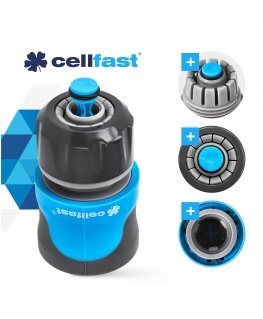 CELLFAST QUICK CONNECT 1/2" GARDEN HOSE WITH STOP FUNCTION SAFETOUCH IDEALUS