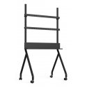 Gembird TVS-86F-02 TV-kiinnike 2,18 m (86") musta