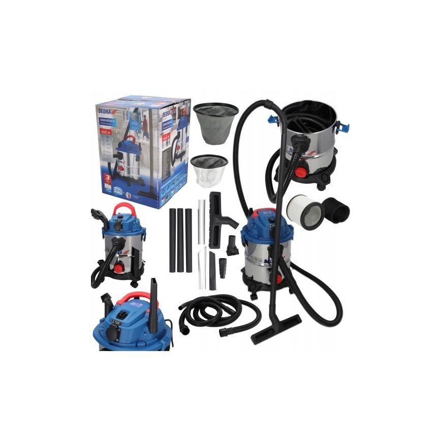 DEDRA Rūpnieciskais putekļsūcējs 1600W 20L