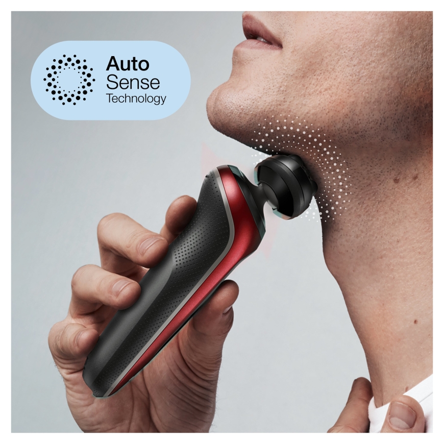 Braun Series 6 61-R1200s Sietiņa skuveklis Trimmeris Melns, Sarkans – 3