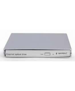 Gembird DVD-USB-021-SV оптический привод Внутренний DVD±RW Серебристый