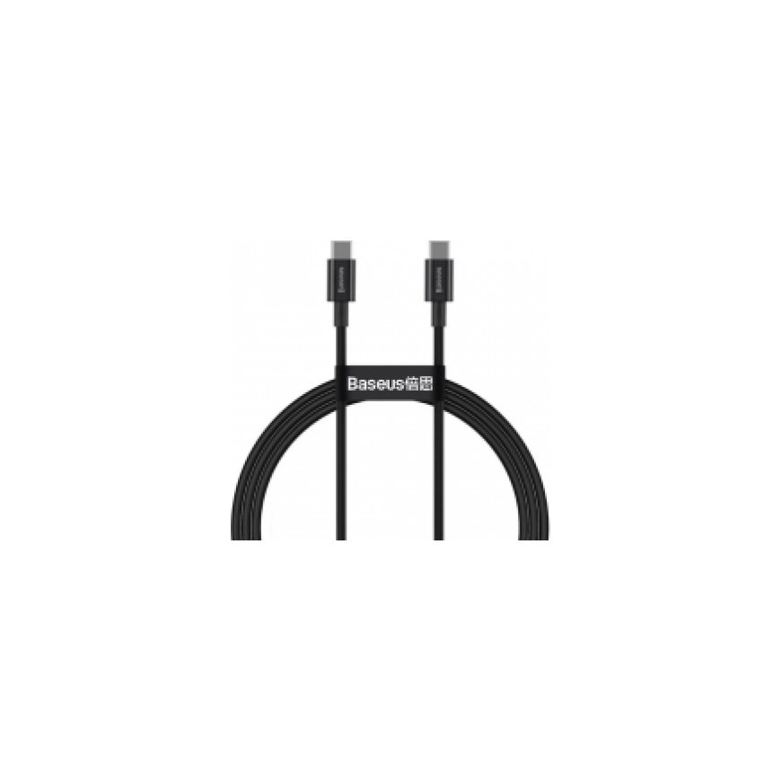 USB 2.0 Tüüp C kuni Tüüp C 1,2M 240W 5A must kaabel Must – 2