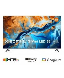Xiaomi TV S Mini LED 55 2025 139,7 cm (55") 4K Ultra HD Smart TV „Wi-Fi“ Juoda 1200 cd/m²