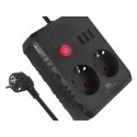 Power strip MCE387 B 2 sockets 3xUSB, 110-240V AC 50/60Hz 2.1A max 2500W, 1.5m black Power strip MCE387 B 2 sockets 3xUSB, 110-240V AC 50/60Hz 2.1A max 2500W, 1.5m black