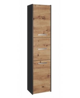 Topeshop S43 ANTRACYT/ARTISAN knygų lentyna biurui