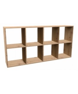 Topeshop MALAX 2X4 ARTISAN knygų lentyna svetainei