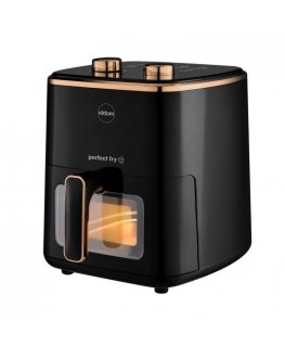 ELDOM FRITTA fat-free fryer capacity 5.0 l adjustable temp. clock 1500 W Üksik 5 l Eraldiseisev Kuumaõhu fritüür Must