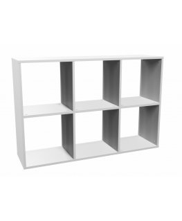 Topeshop MALAX 2X3 BIEL книжный шкаф для гостиной