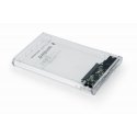 Gembird EE2-U3S9-6 tallennusaseman kotelo HDD-kotelo Läpinäkyvä 2.5"