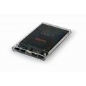 Gembird EE2-U3S9-6 storage drive enclosure HDD enclosure Transparent 2.5" Gembird EE2-U3S9-6 storage drive enclosure HDD enclosure Transparent 2.5"