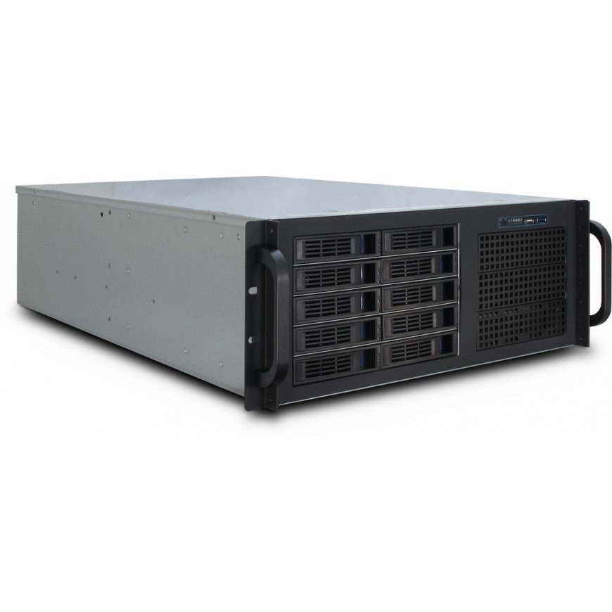Inter-Tech IPC 4U-4410 Plaukts Melns