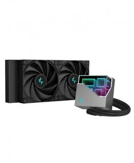 DeepCool LT520 Suoritin All-in-one-nesteenjäähdytin 12 cm musta 1 kpl