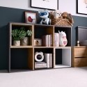Topeshop MALAX 2X3 ANT/ART olohuoneen kirjahylly Topeshop MALAX 2X3 ANT/ART olohuoneen kirjahylly