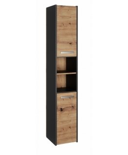 Topeshop S30 ANTRACYT/ARTISAN bathroom storage cabinet