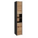Topeshop S30 ANTRACYT/ARTISAN vonios kambario spintelė Topeshop S30 ANTRACYT/ARTISAN vonios kambario spintelė