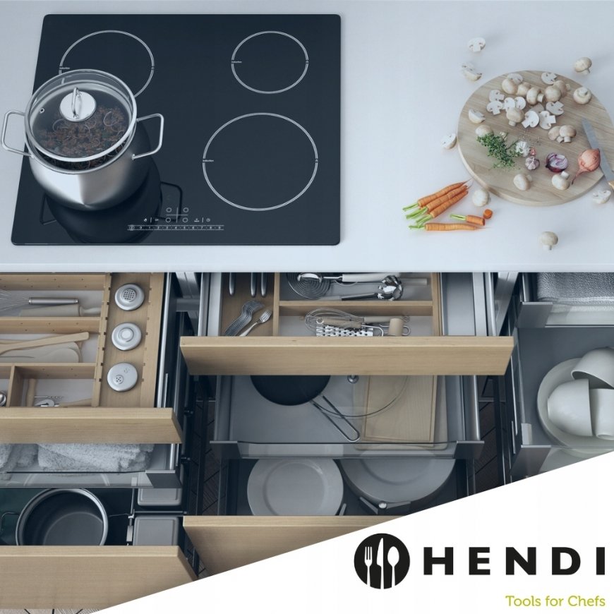 Hendi Buffet-jäähdytysvaunu roll-top-kannella Duo UNIQ - vihreä – 2