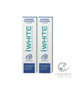 Iwhite Supreme whitening toothpaste pack of 2 x 75 ml