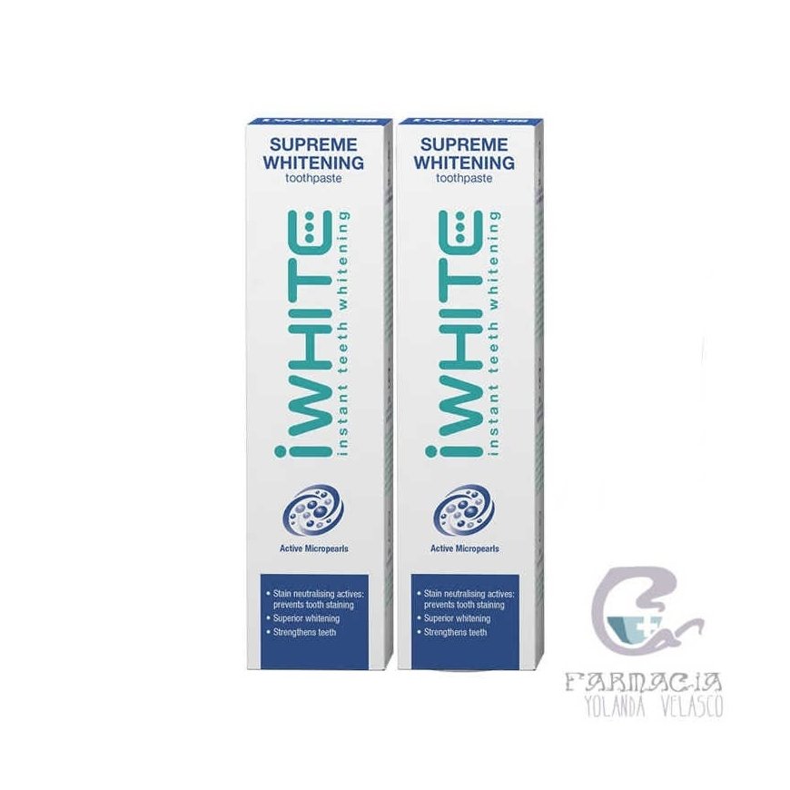Iwhite Supreme valkaiseva hammastahna 2 x 75 ml pakkaus