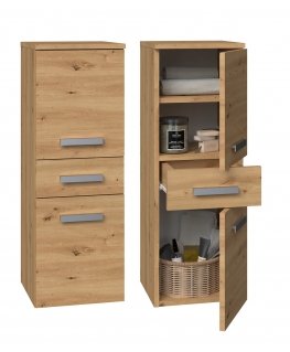 Topeshop NEL V DDS ARTISAN kylpyhuonekaappi Tammi