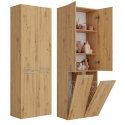 Topeshop NEL 2K DD ART KPL vannas istabas skapītis Ozols Topeshop NEL 2K DD ART KPL vannas istabas skapītis Ozols