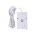Power strip MCE392 W 4 sockets 3xUSB, 110-240V AC 50/60Hz, 2.1A max 2500W 1.5m white Power strip MCE392 W 4 sockets 3xUSB, 110-240V AC 50/60Hz, 2.1A max 2500W 1.5m white