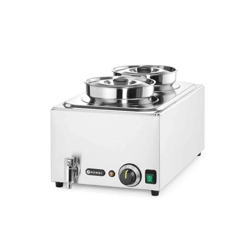 Hendi Electric Soup Warmer Station with Containers 2 x 4 L 1000 W