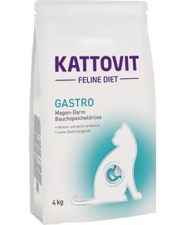Kattovit Gastro 4kg sausā barība kaķiem Pieaudzis suns Dārzeņiem