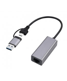 Gembird A-USB3AC-LAN-01 USB 3.1 + type-C Gigabit network adapter space grey