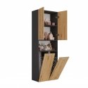 Topeshop NEL 2K DK ANT/ART KP vannitoakapp Grafiit, Tamm Topeshop NEL 2K DK ANT/ART KP vannitoakapp Grafiit, Tamm