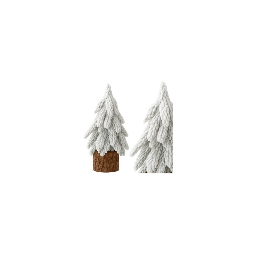 Light Christmas decoration with two Christmas trees 34 x 28 cm – 2