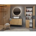 Topeshop NEL 1K DK ANT/ART KP bathroom storage cabinet Graphite, Oak Topeshop NEL 1K DK ANT/ART KP bathroom storage cabinet Graphite, Oak