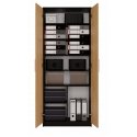 Topeshop OLIV 2D ANT/ART KPL toimiston kirjahylly Topeshop OLIV 2D ANT/ART KPL toimiston kirjahylly