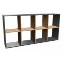 Topeshop MALAX 2X4 ANT/ART olohuoneen kirjahylly Topeshop MALAX 2X4 ANT/ART olohuoneen kirjahylly