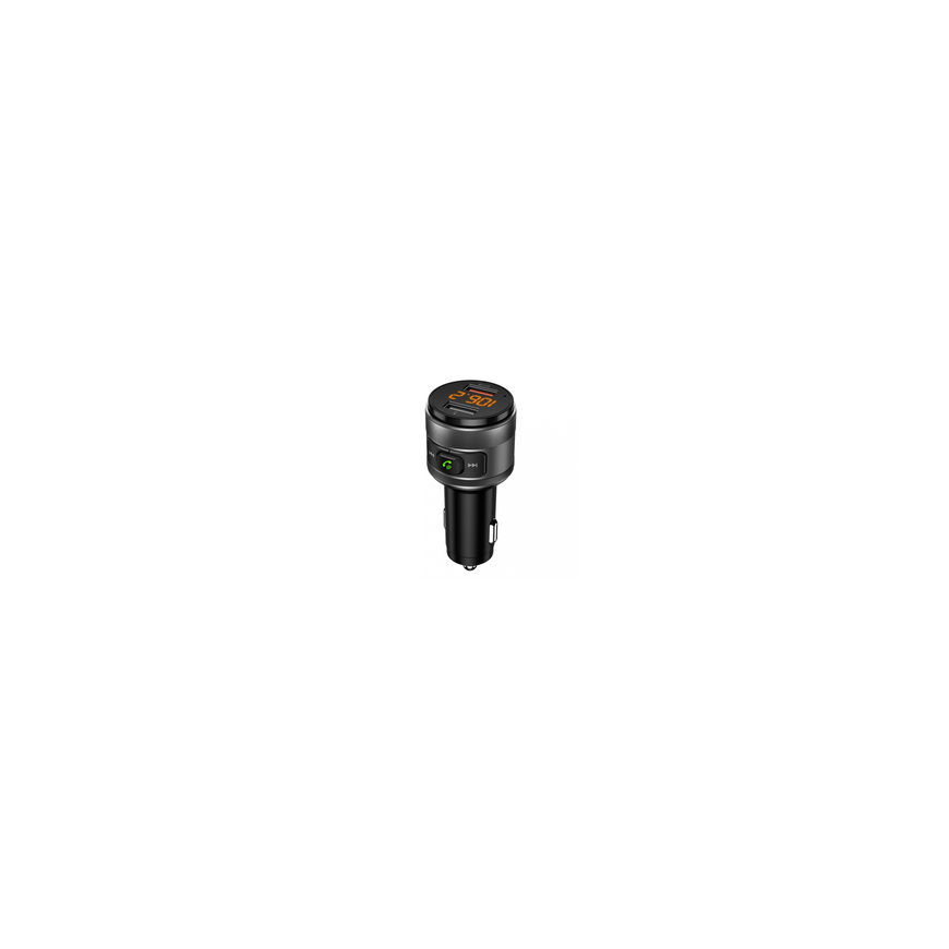 Car FM Transmitter with microSD, 1×USB-A, 2×USB-C, 12V/24V, Amio-04651 – 2