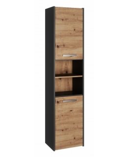 Topeshop S40 ANTRACYT/ARTISAN vannas istabas skapītis