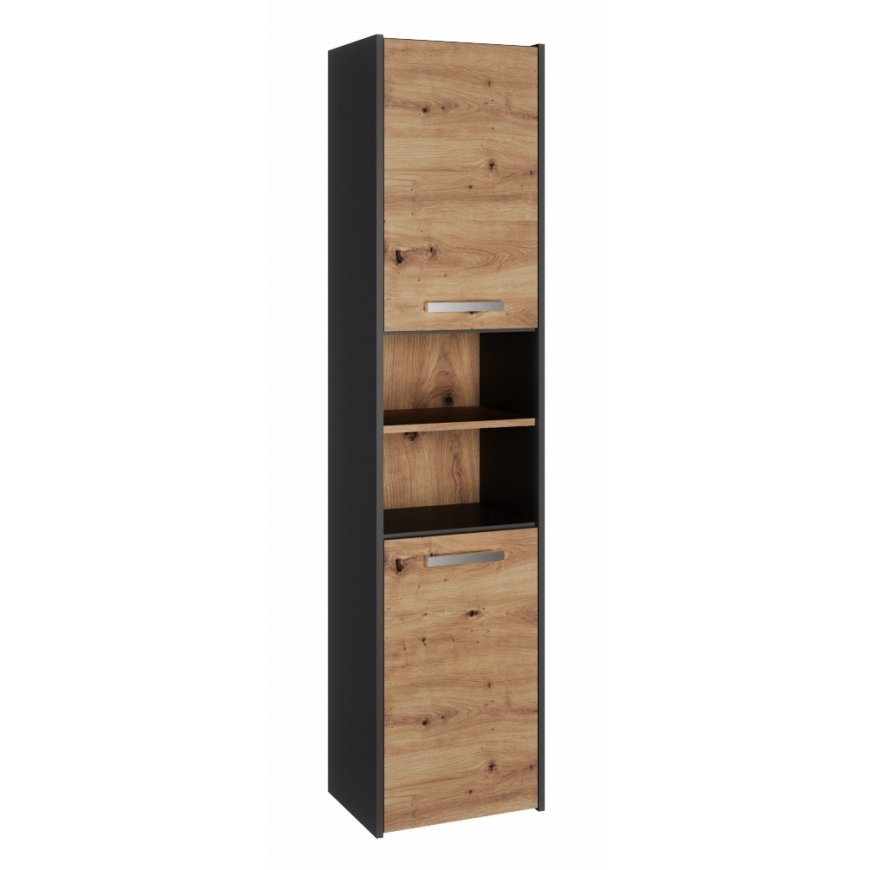 Topeshop S40 ANTRACYT/ARTISAN vannas istabas skapītis