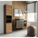 Topeshop S40 ANTRACYT/ARTISAN vannas istabas skapītis