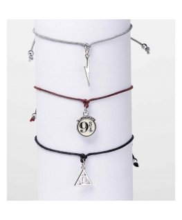 Carat Shop Harry Potter Surmaade Hallide Sõpruse Komplekt 3 käevõru
