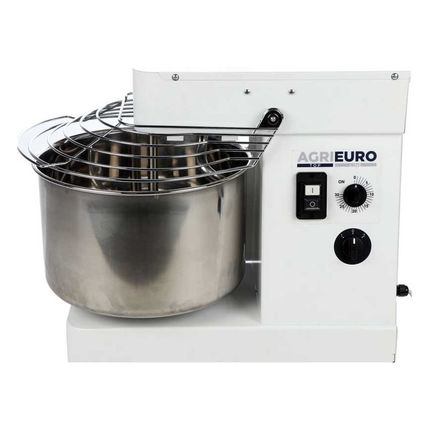 Virtuves kombains Prismafood Miesiarka spirālveida ar fiksētu mīcīšanas ātrumu, 2 ātrumi, 88 kg/h, 32l, 400 V, 1700 W – 2