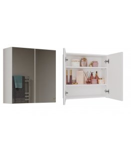 Topeshop POLA 2DL BIEL vonios kambario spintelė Balta