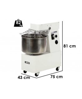 Virtuves kombains Prismafood Miesiarka spirālveida ar fiksētu piedziņu, 2 ātrumi, 56 kg/h, 22l, 400 V, 1100 W