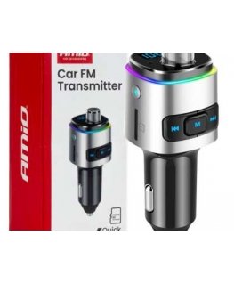 Automootor FM vastuvõtja 2×USB-A microSD 12V 24V AMIO-04654