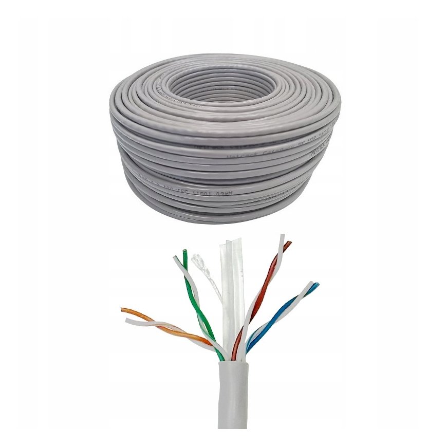 Кабель Qoltec Patchcord сетевой витая пара UTP | Медь Cu | CAT6 | Высокая скорость 1 Гбит/с | LAN | 25 м | пила – 2