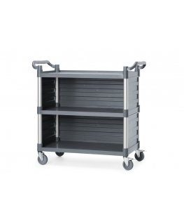 Amer Box pasūtīšanas ratiņš servisa vajadzībām līdz 150 kg, 3 plaukti, 842x486 mm
