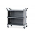 Amer Box Vežimėlis kelnerski serwisowy iki 150 kg, 3 lentynos, 842x486 mm Amer Box Vežimėlis kelnerski serwisowy iki 150 kg, 3 lentynos, 842x486 mm