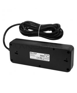 Blow PS-480S 4-socket power strip, 5 m, black, 3 x 1 mm