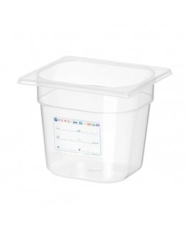 Hendi Maisto talpa GN 1/2 su etiketė, dangčiu 4 l 325x265x65 mm