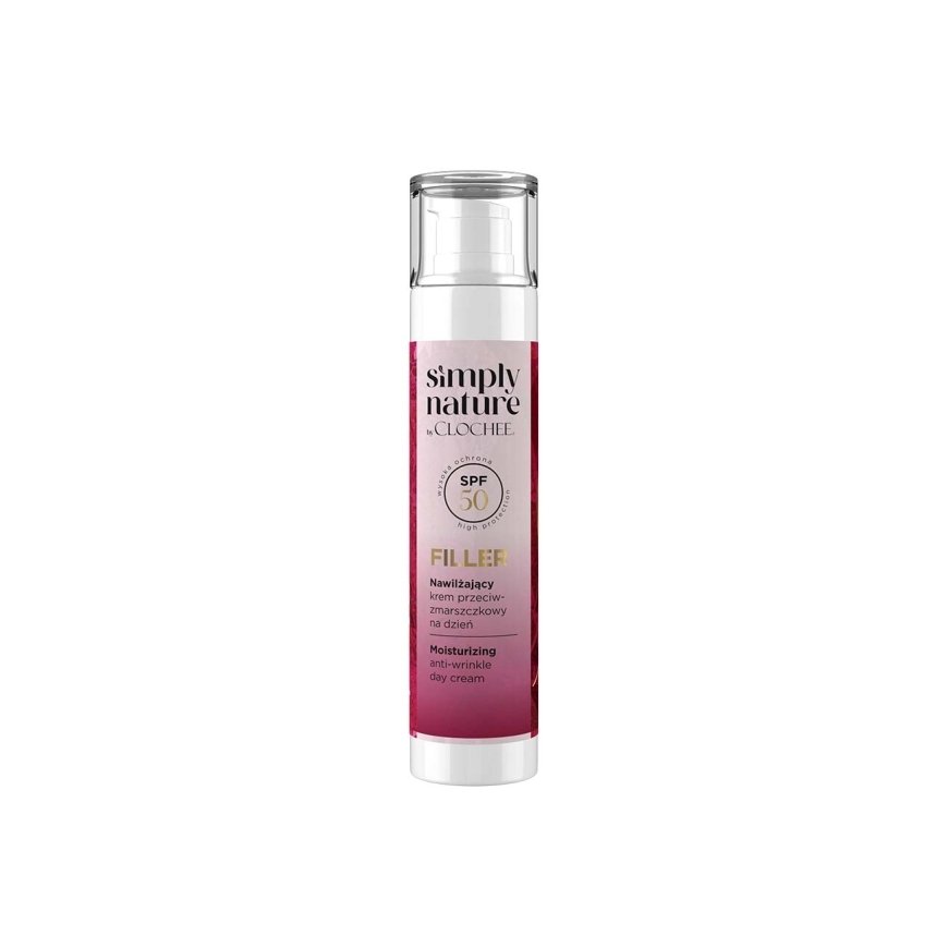 Clochee „Simply Nature Filler“ mitrinošs dienas krēms pret grumbām SPF50 50 ml – 2