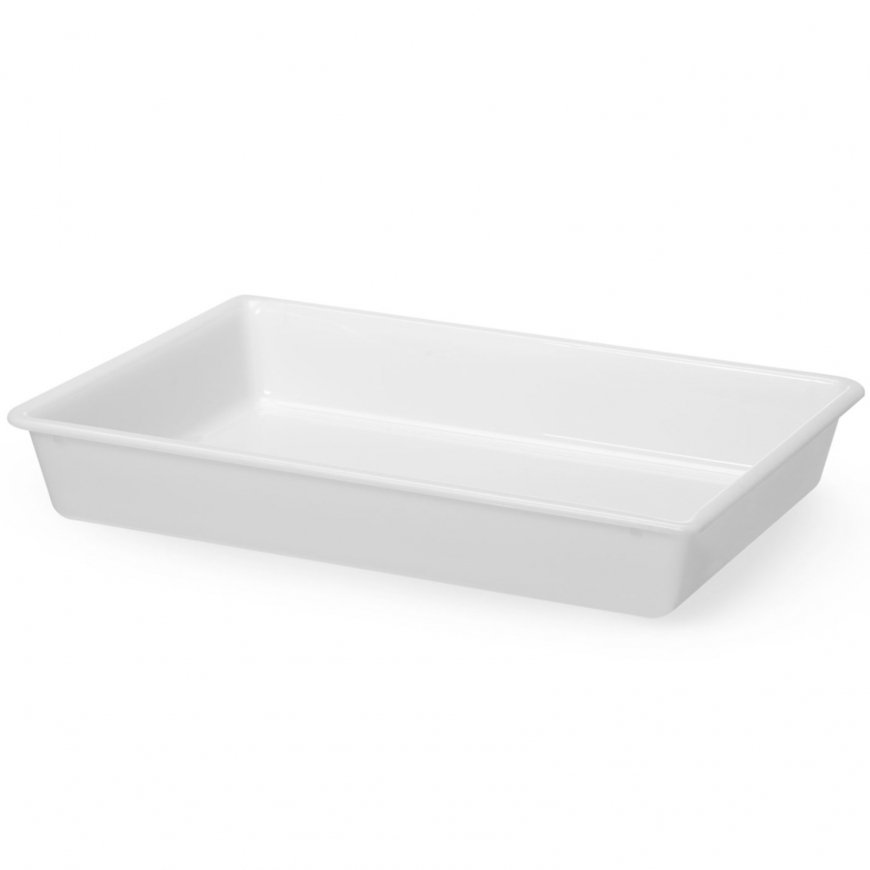 Hendi Flat Coating Container 8 l 480x330x80 mm - white – 2